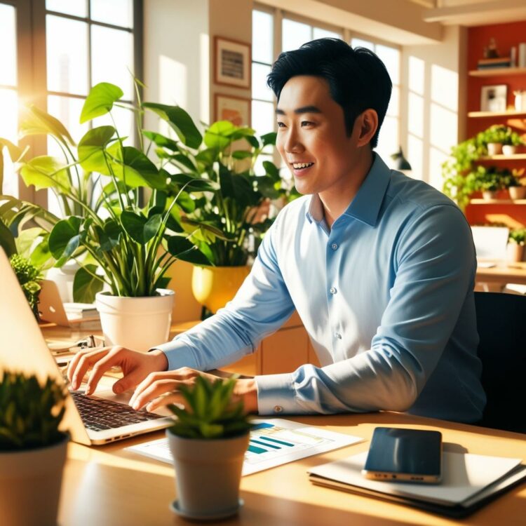 a_photorealistic_picture_of_a_man_developping_a_website_in_a_modern